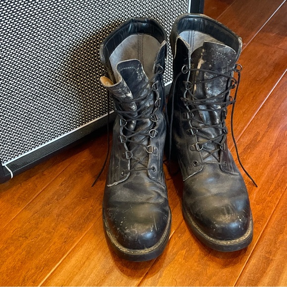 VINTAGE Black Leather Boots from 1986 - Addison Shoe Company - Picture 3 of 7
